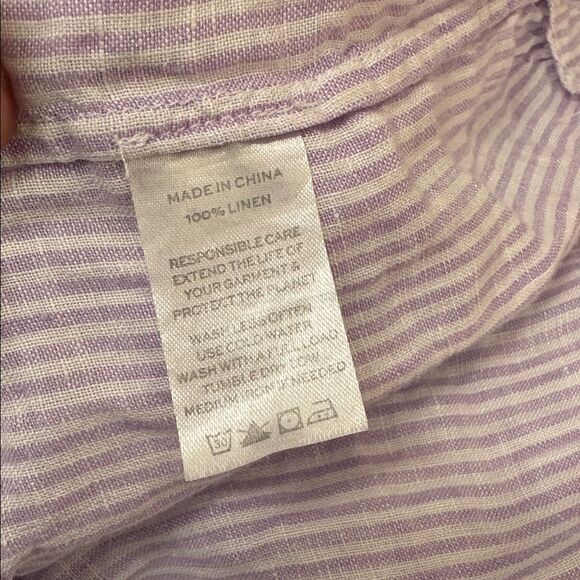 Hill House Home Ellie Nap Dress Lilac Stripe XXS - Picture 7 of 7